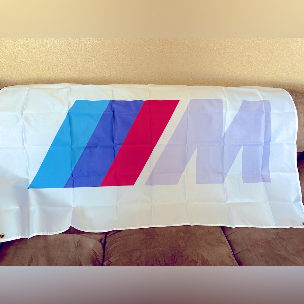 M Sport BMW Banner White 4’10” x 3’